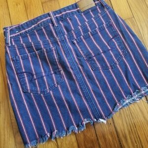American Eagle Super Strech Skirt ,Stripe Design Skirt